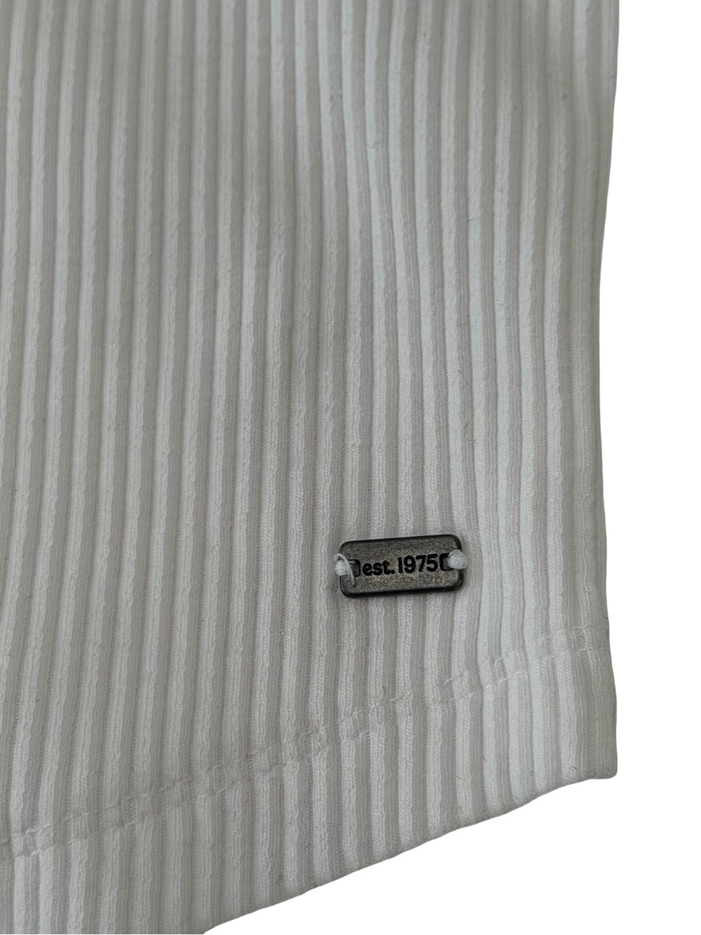 Zara White Ribbed Cropped Tank - Picture 3 of 8